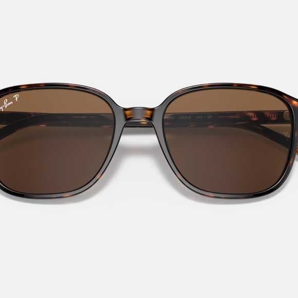 Ray-Ban Leonard polarized sunglasses (RB2193). Tortoise frame/brown lenses main image 10